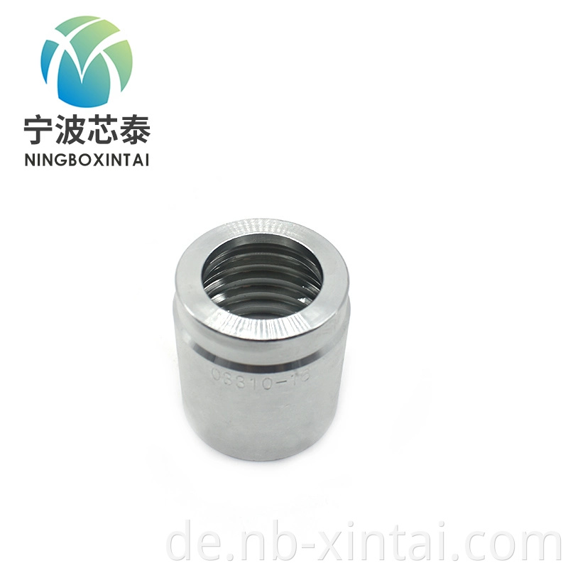 Hochwertige Carbon-Stahl-Hydraulikschlauchschlauchanpassungen und Adapter 03310 China Lieferant Ferrule für SAE 100R2AT/EN 853 2SN-Schlauch Nicht-Skive-DKOs